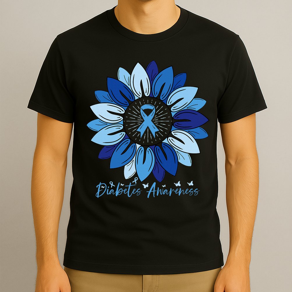 Sunflower Diabetes Awareness Month T-Shirt