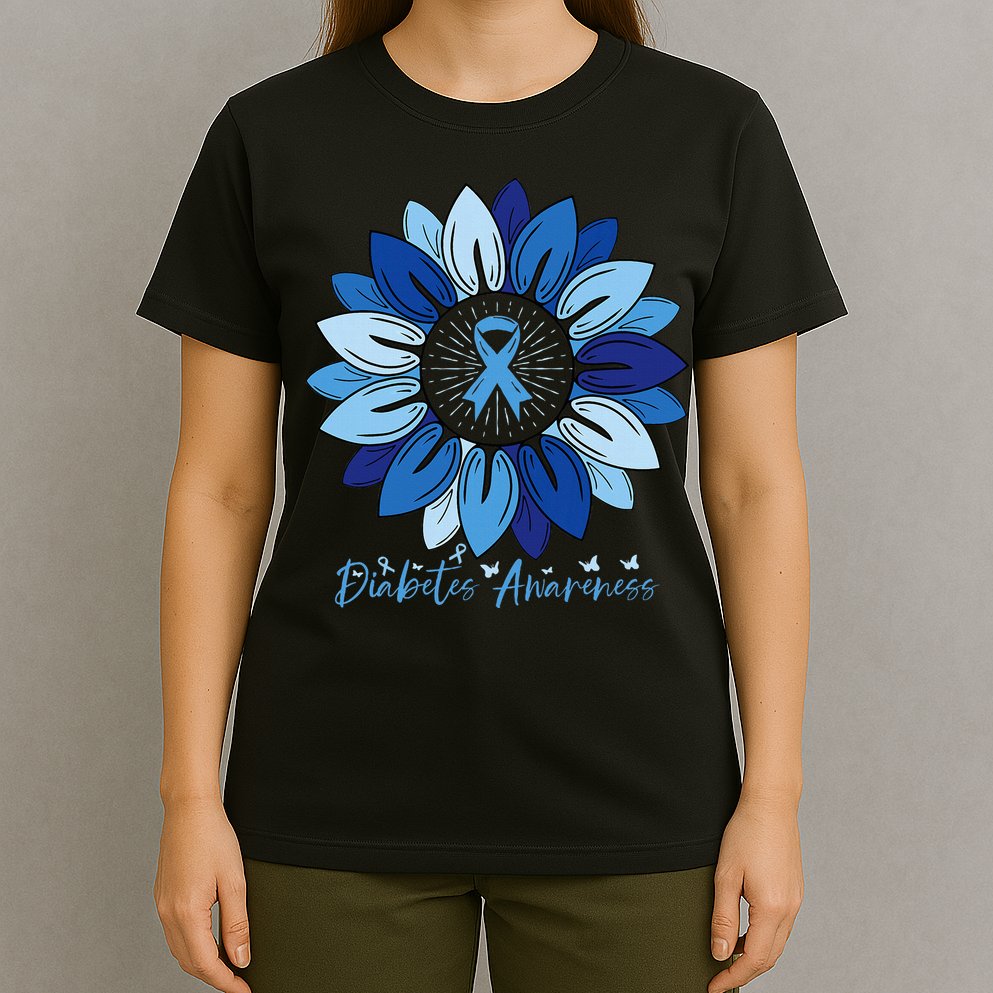 Sunflower Diabetes Awareness Month T-Shirt
