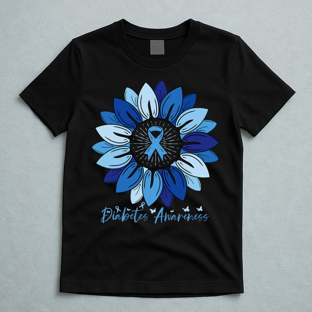 Sunflower Diabetes Awareness Month T-Shirt