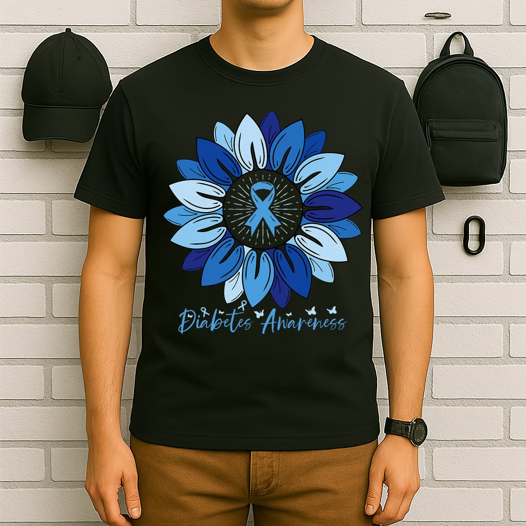 Sunflower Diabetes Awareness Month T-Shirt