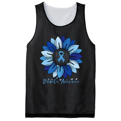 Sunflower Diabetes Awareness Month Mesh Reversible Basketball Jersey Tank