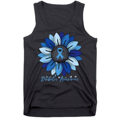 Sunflower Diabetes Awareness Month Tank Top