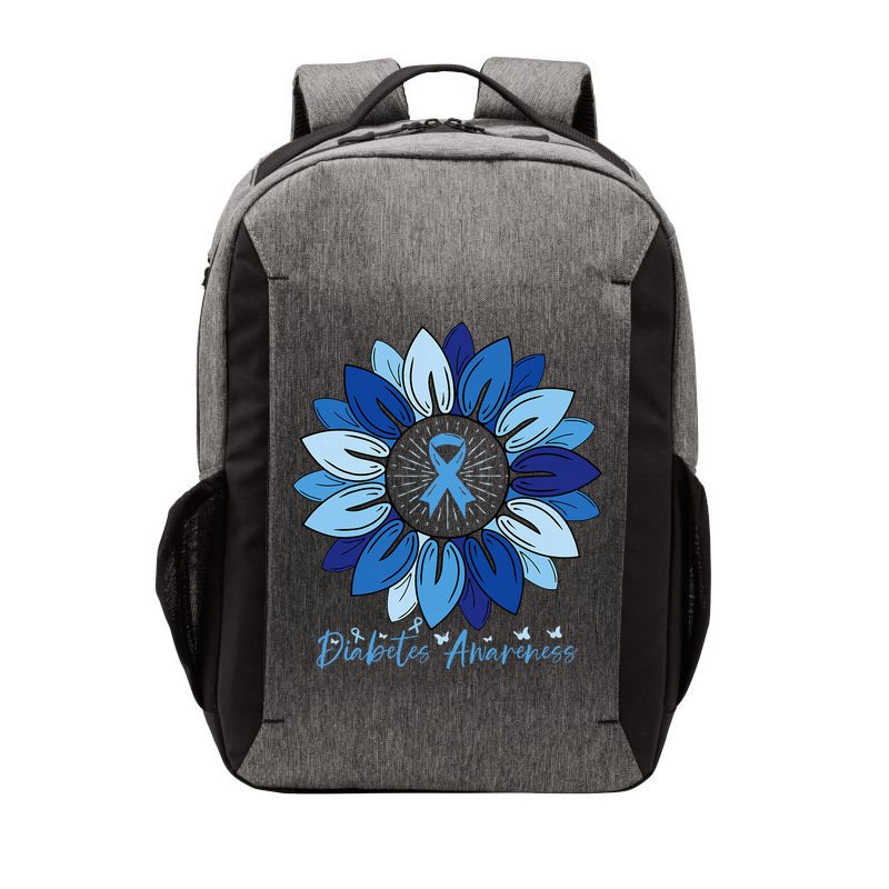 Sunflower Diabetes Awareness Month Vector Backpack