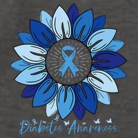 Sunflower Diabetes Awareness Month Vector Backpack