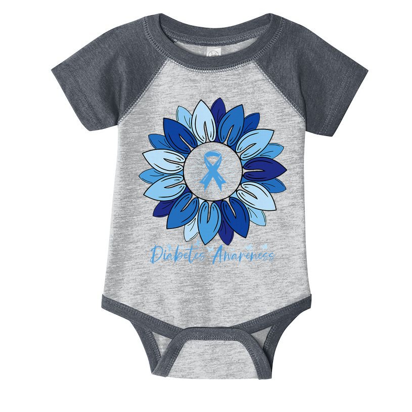 Sunflower Diabetes Awareness Month Infant Baby Jersey Bodysuit