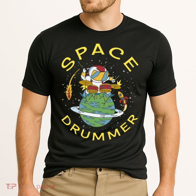 Space Drummer Astronaut Performance Shirt