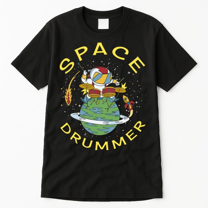 Space Drummer Astronaut Tall T-Shirt