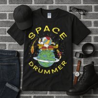 Space Drummer Astronaut Tall T-Shirt