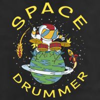 Space Drummer Astronaut Adult Drive Performance Visor