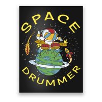 Space Drummer Astronaut Poster