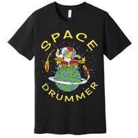Space Drummer Astronaut Premium T-Shirt