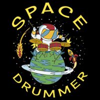 Space Drummer Astronaut Baby Bodysuit