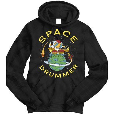 Space Drummer Astronaut Tie Dye Hoodie