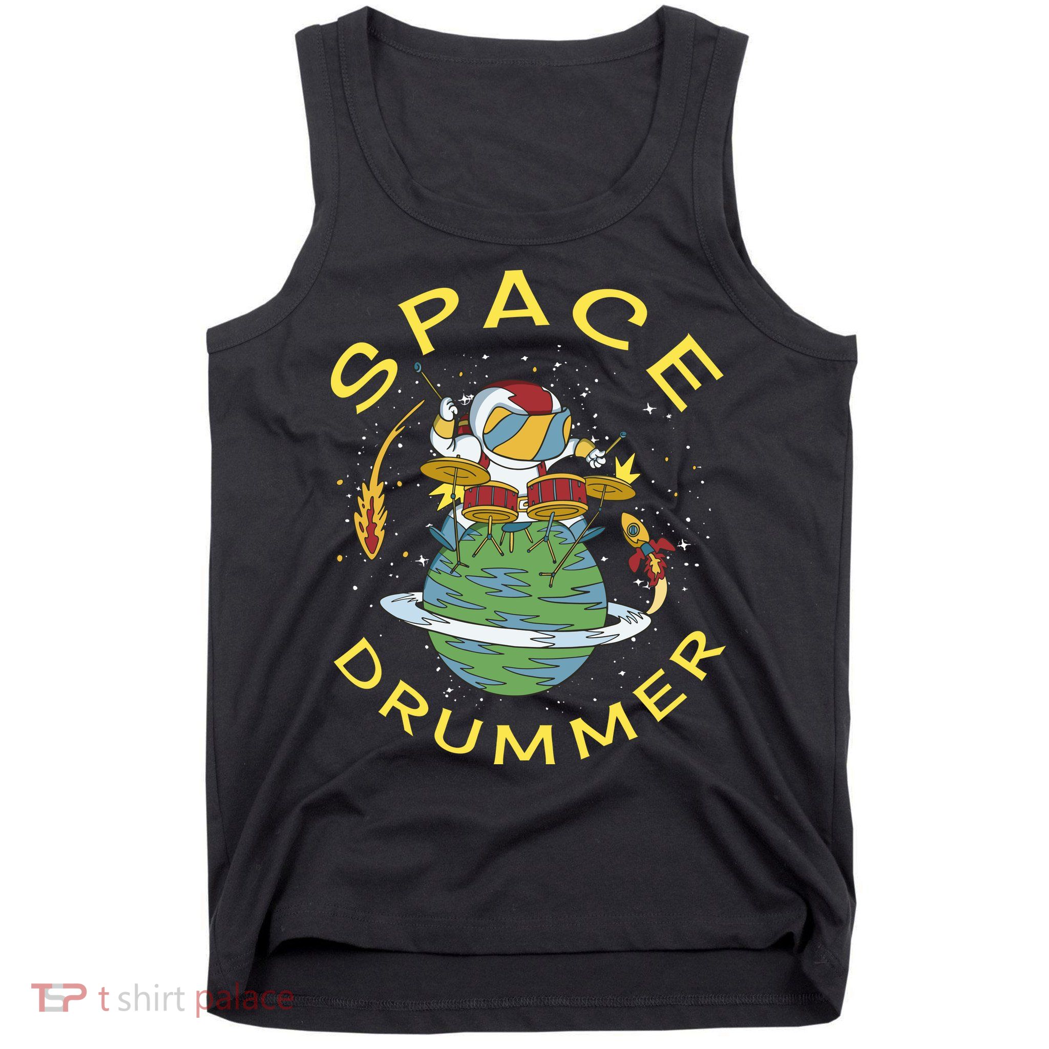 Space Drummer Astronaut Tank Top