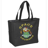 Space Drummer Astronaut Zip Tote Bag