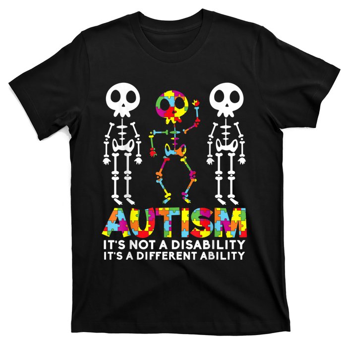 Skull Dance Autism Awareness Tee Mom Dad Autism T-Shirt