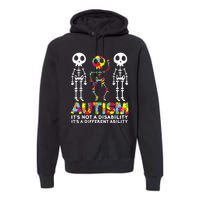 Skull Dance Autism Awareness Tee Mom Dad Autism Premium Hoodie