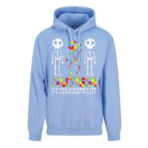 Skull Dance Autism Awareness Tee Mom Dad Autism Unisex Surf Hoodie