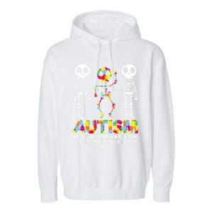 Skull Dance Autism Awareness Tee Mom Dad Autism Garment-Dyed Fleece Hoodie