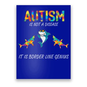 Shark Dabbing Autism Awareness Month Costume Puzzle Cool Gift Poster