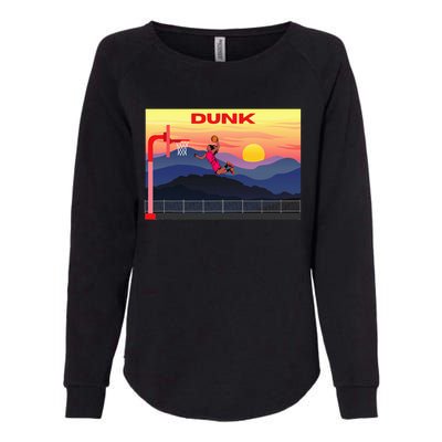 Slam Dunk Alleyoop Highflying Dunk Hang Time Dunk Womens California Wash Sweatshirt