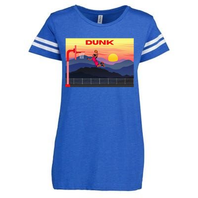 Slam Dunk Alleyoop Highflying Dunk Hang Time Dunk Enza Ladies Jersey Football T-Shirt