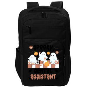 Spooky Dental Assistant Halloween Dental Assisting Groovy Gift Impact Tech Backpack