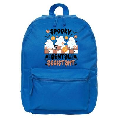 Spooky Dental Assistant Halloween Dental Assisting Groovy Gift 16 in Basic Backpack