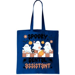 Spooky Dental Assistant Halloween Dental Assisting Groovy Gift Tote Bag