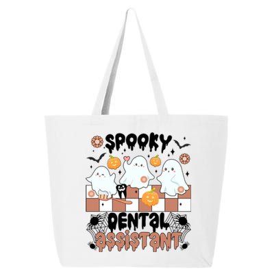 Spooky Dental Assistant Halloween Dental Assisting Groovy Gift 25L Jumbo Tote