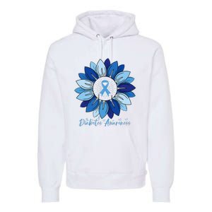 Sunflower Diabetes Awareness Month Premium Hoodie