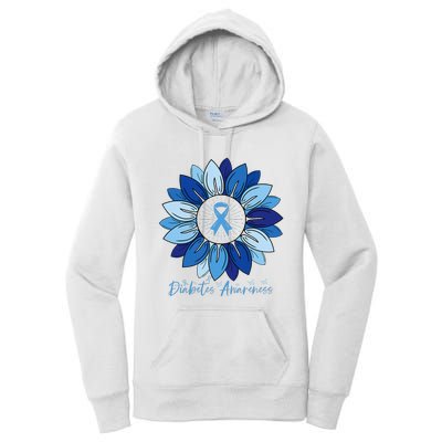 Sunflower Diabetes Awareness Month Women's Pullover Hoodie