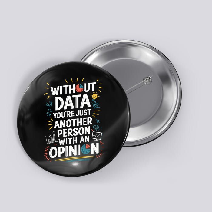 Science Data Analysis Data Analyst Accessories Button