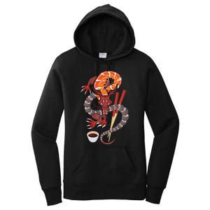 Sushi Dragon Anime Japan Japanese Cuisine Chef Food Lover Women's Pullover Hoodie