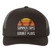 Summer Days And Double Plays Baseball Player Retro Vintage Yupoong Adult 5-Panel Trucker Hat