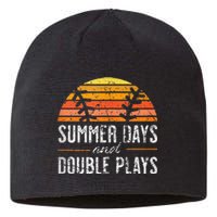 Summer Days And Double Plays Baseball Player Retro Vintage Sustainable Beanie