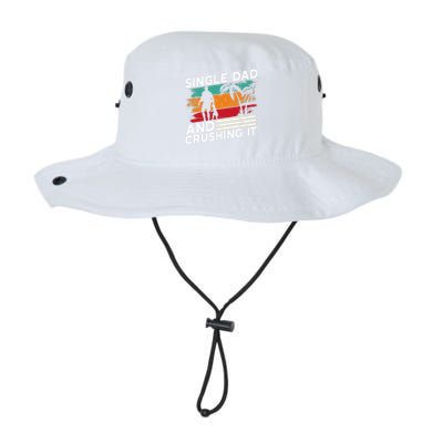 Single Dad And Crushing It Parent Fathers Day Father Lone Legacy Cool Fit Booney Bucket Hat