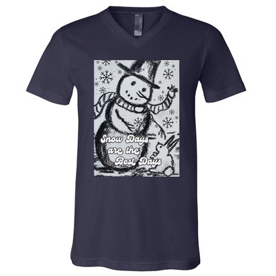 Snow Days Are The Best Days V-Neck T-Shirt