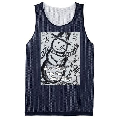 Snow Days Are The Best Days Mesh Reversible Basketball Jersey Tank