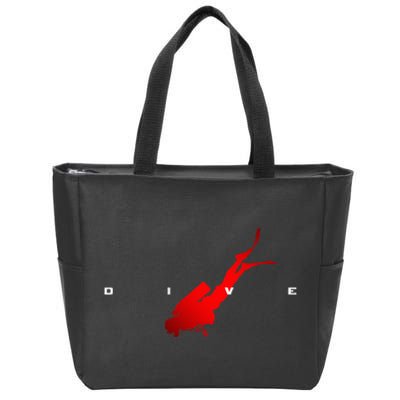 Scuba Diving Apparel Scuba Diving Zip Tote Bag