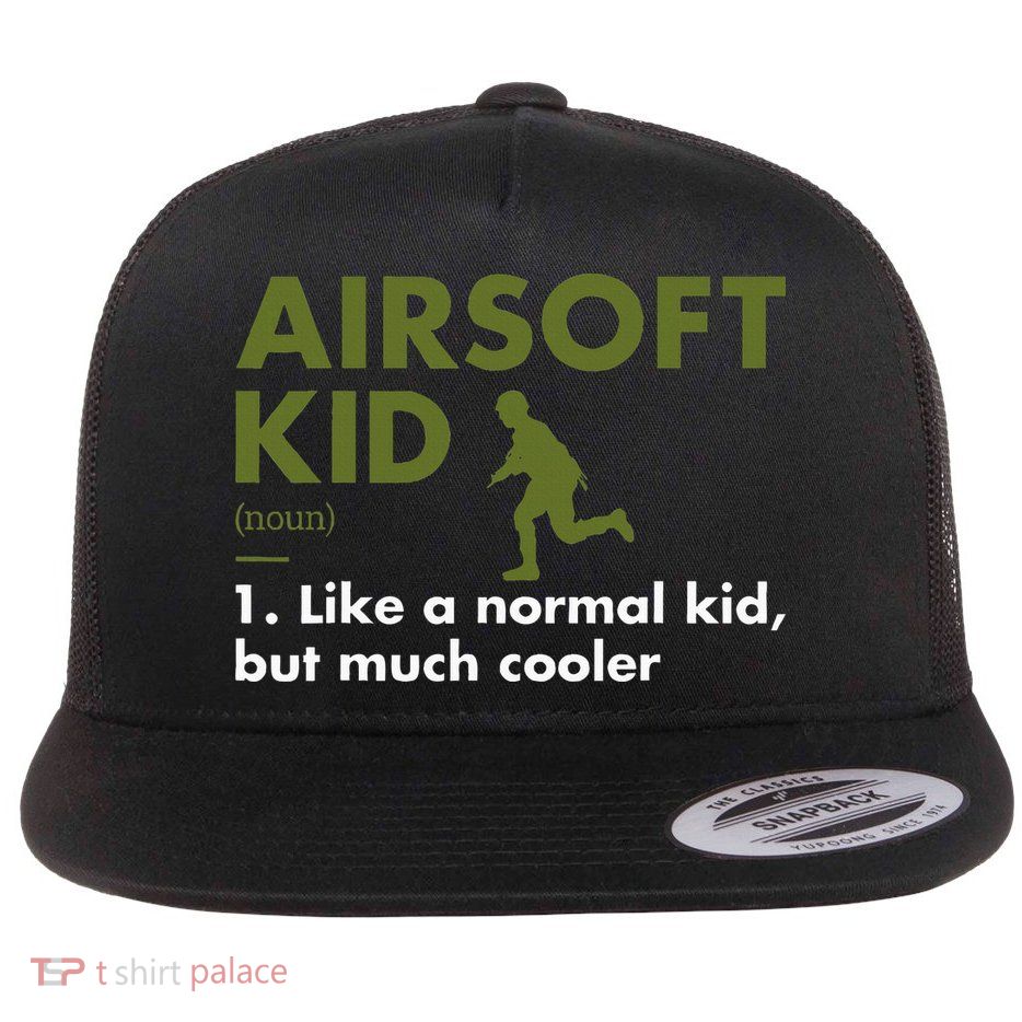 Sport Definition Airsoft Flat Bill Trucker Hat