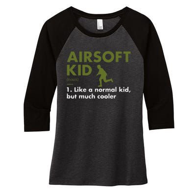 Sport Definition Airsoft Women's Tri-Blend 3/4-Sleeve Raglan Shirt