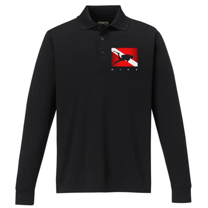 Scuba Diving Apparel Scuba Diving Performance Long Sleeve Polo