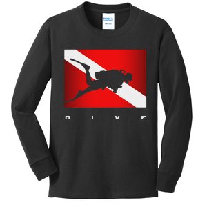 Scuba Diving Apparel Scuba Diving Kids Long Sleeve Shirt