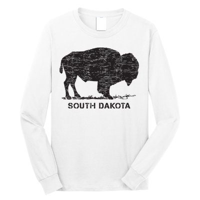 South Dakota And American Buffalo Bison Long Sleeve Shirt