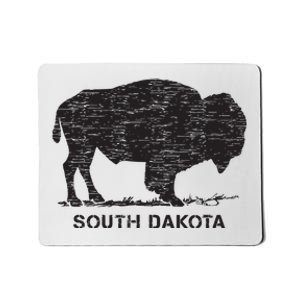 South Dakota And American Buffalo Bison Mousepad