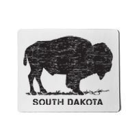 South Dakota And American Buffalo Bison Mousepad