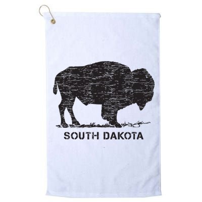 South Dakota And American Buffalo Bison Golf Towel