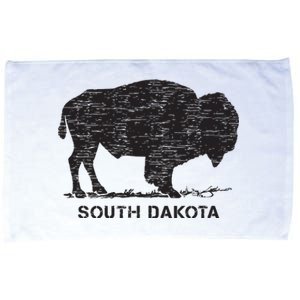 South Dakota And American Buffalo Bison Microfiber Hand Towel