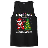 Santa Dabbing Around the Christmas Tree Lights PosiCharge Competitor Tank